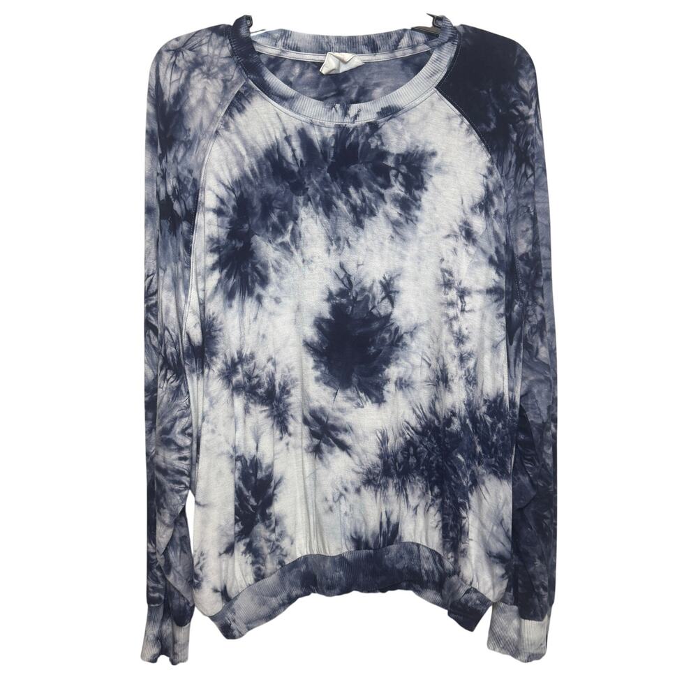 Sage Collective long-sleeve black and white tie-dye sweatshirt Size XL‎